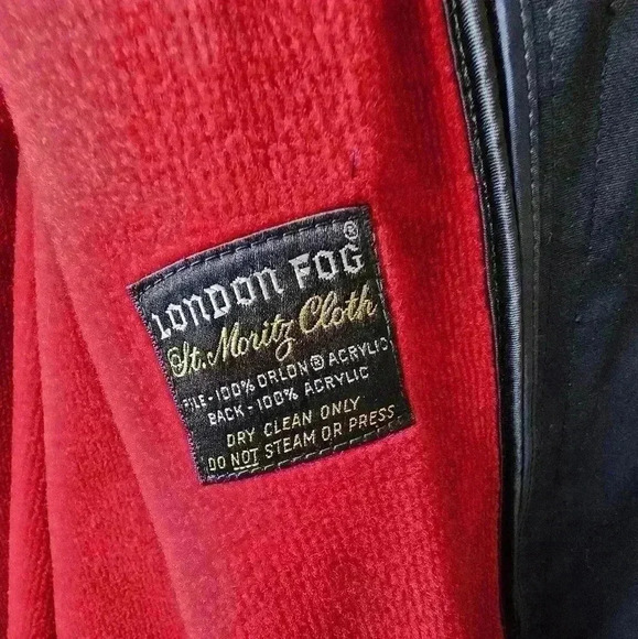 London Fog Double Breasted Dark BlueTrench Coat Size 40 Short. - Picture 11 of 15